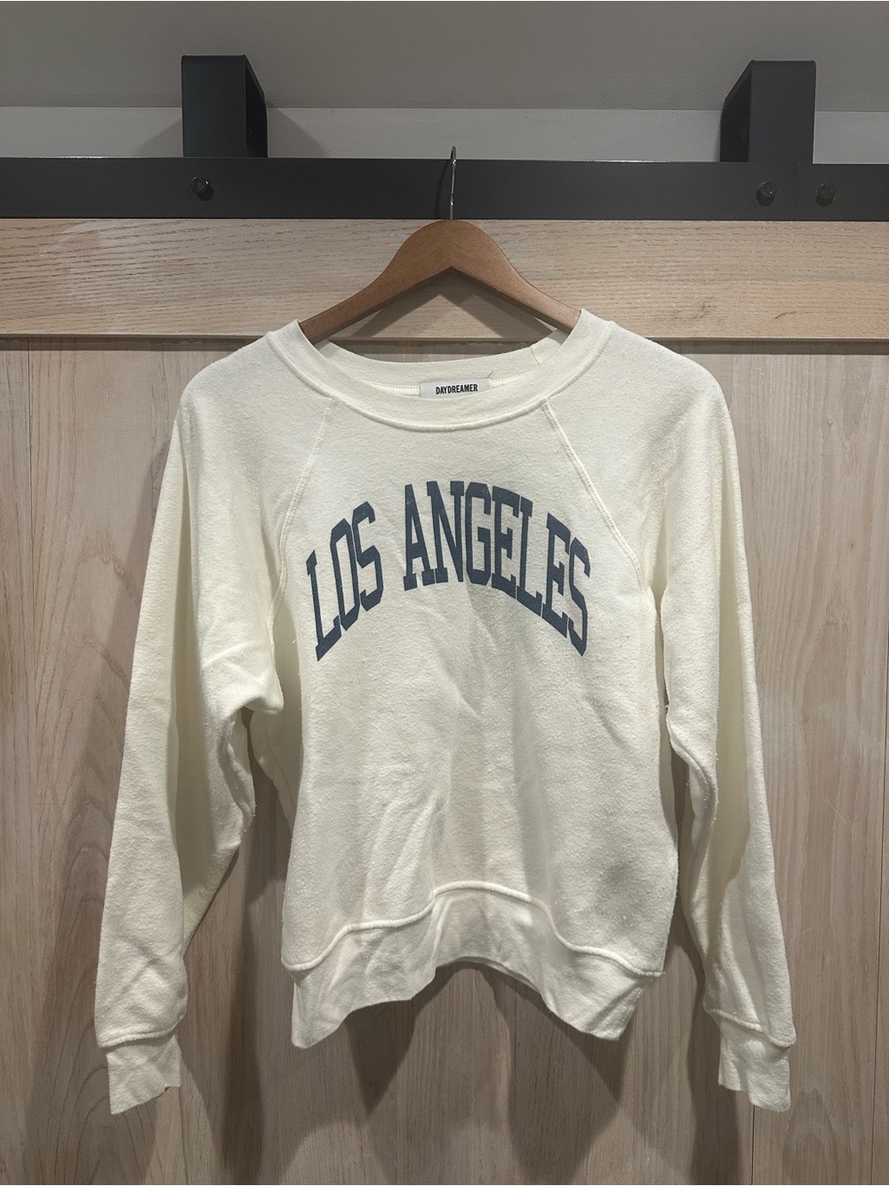 Daydreamer Cream Sweatshirt with Blue Los Angeles Graphic